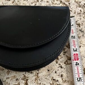 Kate Spade Saturday Black Leather Half Circle Wristlet